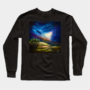 Dramatic sky Tuscany landscape Long Sleeve T-Shirt